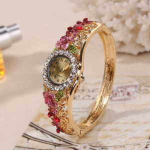 floral design watch